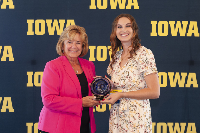 President Wilson and Kimberly Fiock at 2023 Discovery and Innovation Awards