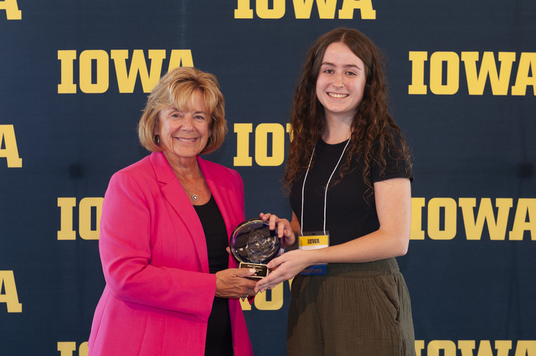 President Wilson and Megan McGovern at 2023 Discovery and Innovation Awards